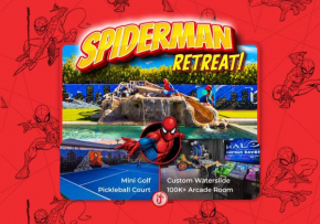 Da Spidey House: Waterslide, 100K Gameroom, Pickleball, Bocceball, & More